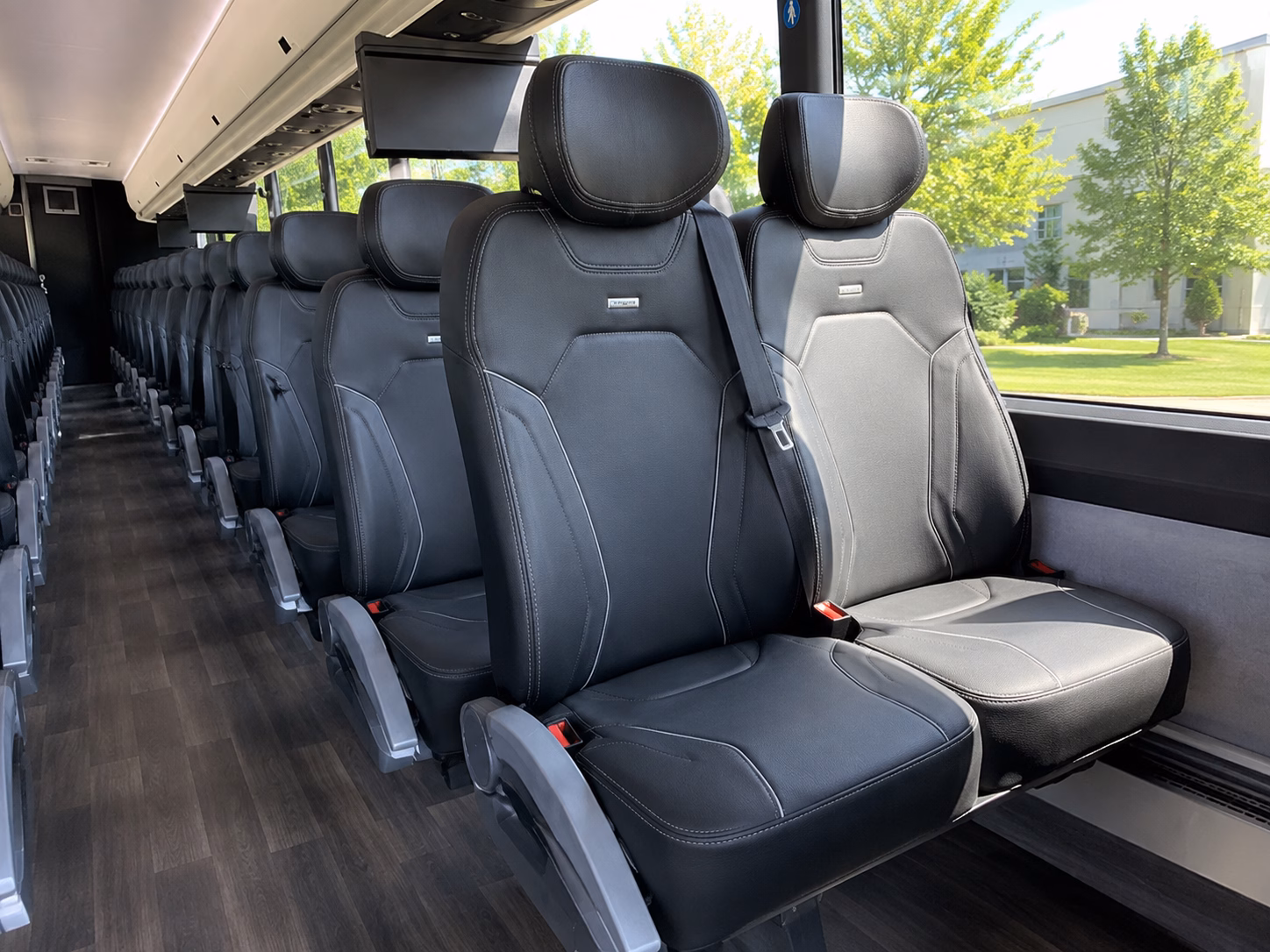 arvada charter bus services interior
